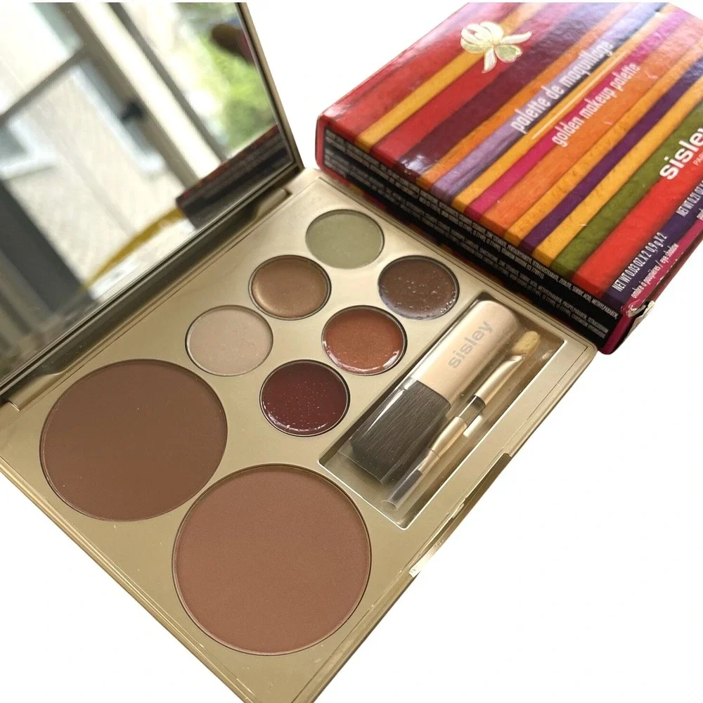 Sisley Ombré GOLDEN MAKEUP PALETTE Bronze Blush Eyeshadow Lip Highlighter Travel